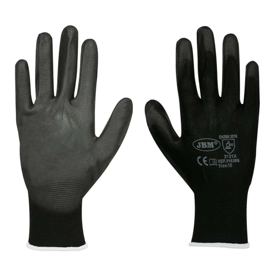 Kit Emergencia Y Seguridad JBM | Guantes Con La Palma Reforzada De Poliuretano T.9 Nuevo Modelo