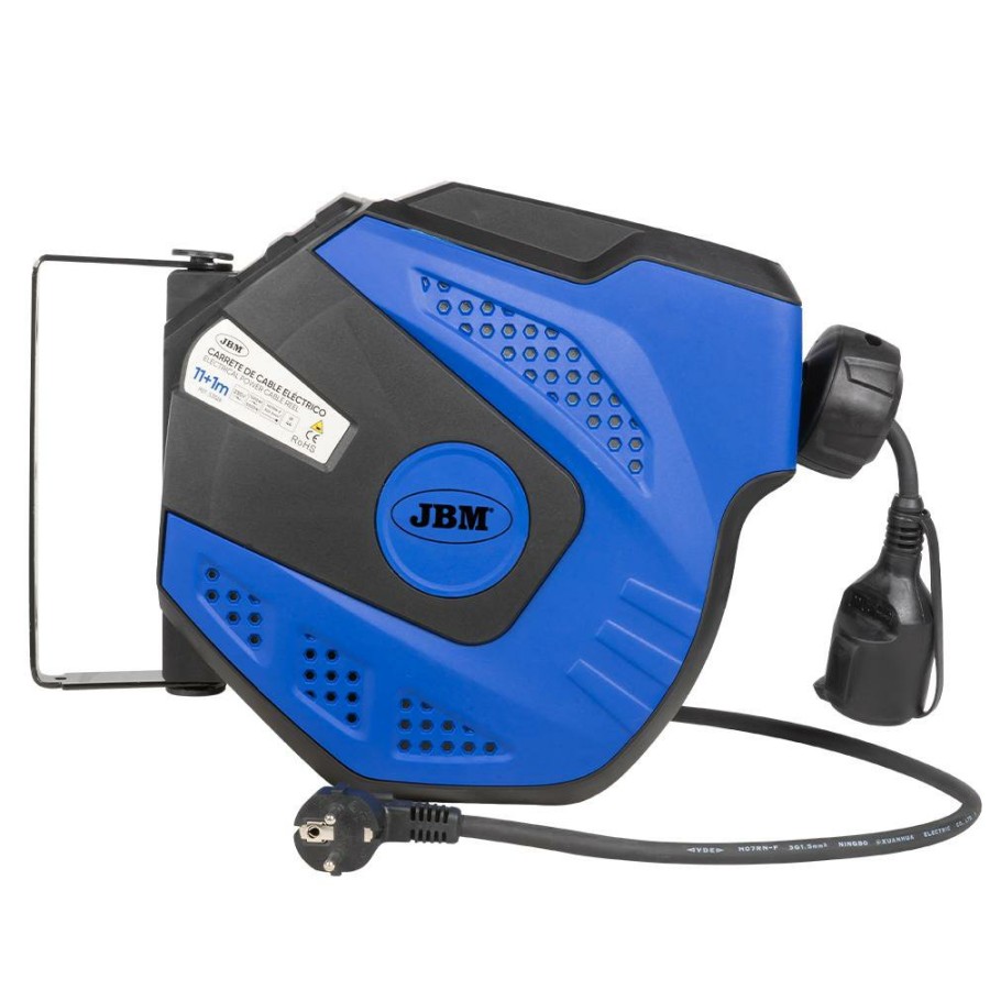 Herramientas Electricas JBM | Carrete De Cable Electrico 12M - Azul