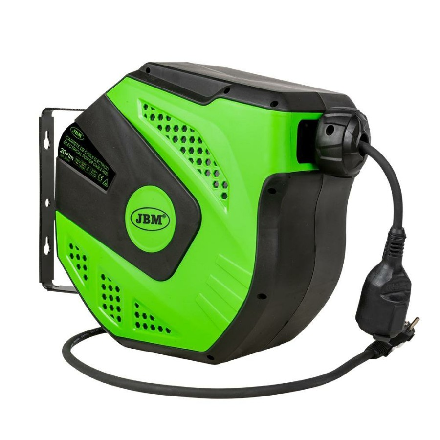 Herramientas Electricas JBM | Carrete De Cable Electrico 21M - Verde