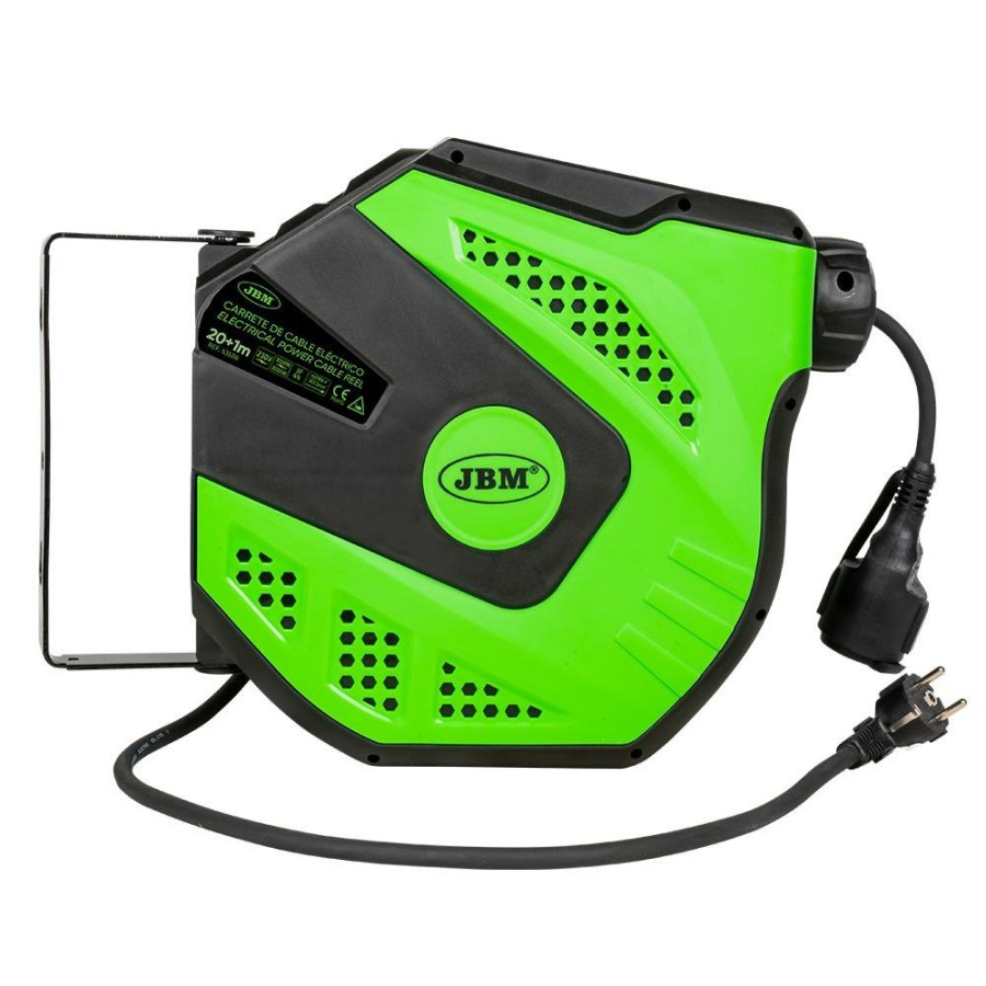 Herramientas Electricas JBM | Carrete De Cable Electrico 21M - Verde