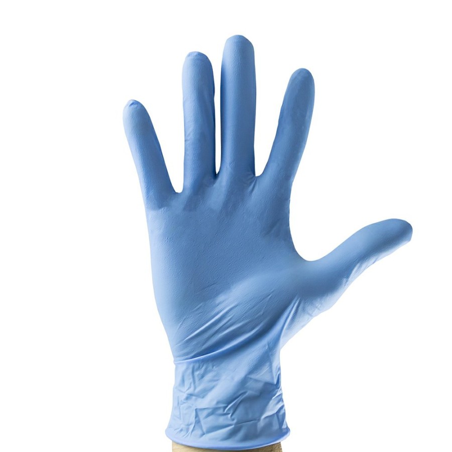 Proteccion Y Seguridad JBM | Guantes Azul Desechables De Nitrilo Talla L 3,5Mil