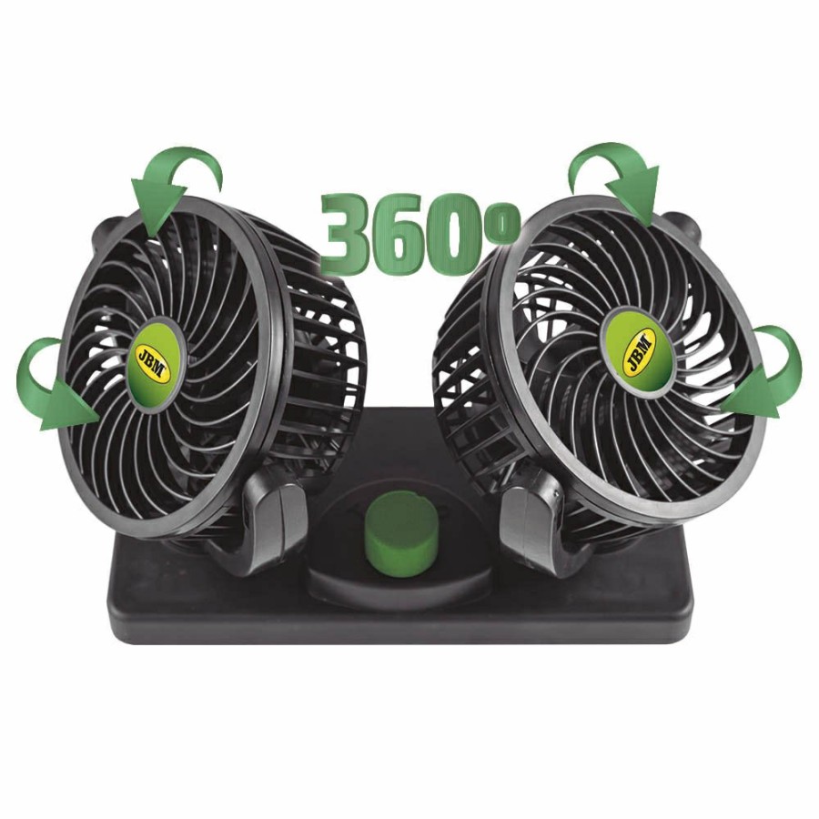 Proteccion Y Seguridad JBM | Ventilador De Coche Doble 4" - 12V