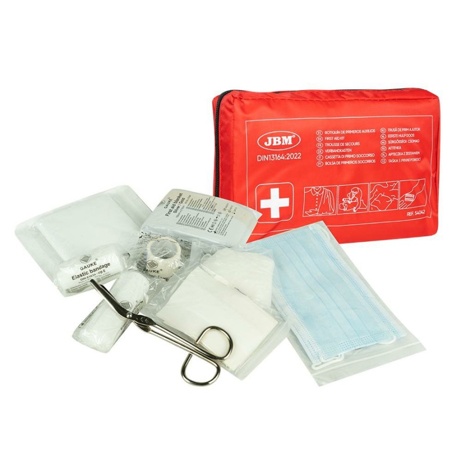 Kit Emergencia Y Seguridad JBM | Botiquin De Primeros Auxilios Din13164:2022