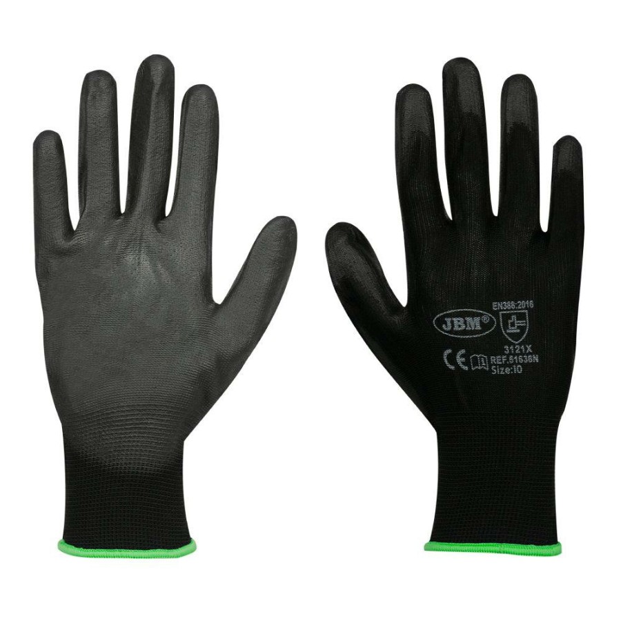 Kit Emergencia Y Seguridad JBM | Guantes Con Palma Reforzada De Poliuretano T.11 - Modelo Nuevo