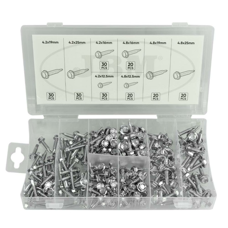 Consumibles JBM | Estuche De Tornillos Autorroscantes (200Pcs)