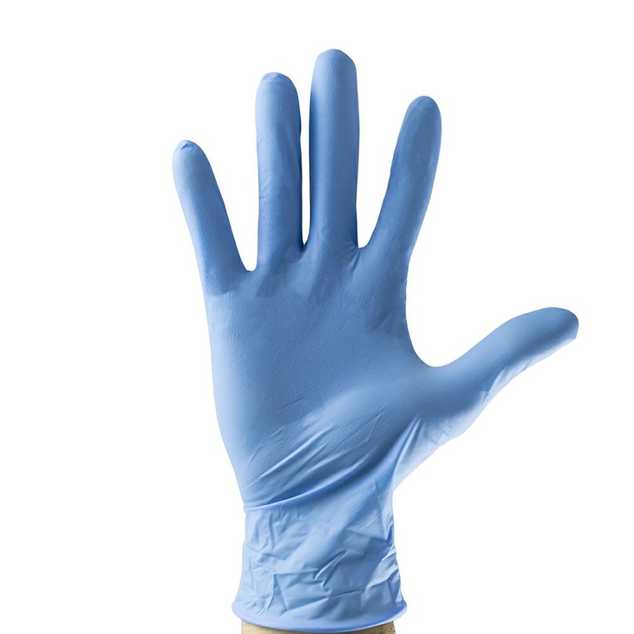 Proteccion Y Seguridad JBM | Guantes Azul Desechables De Nitrilo Talla M 3,5Mil