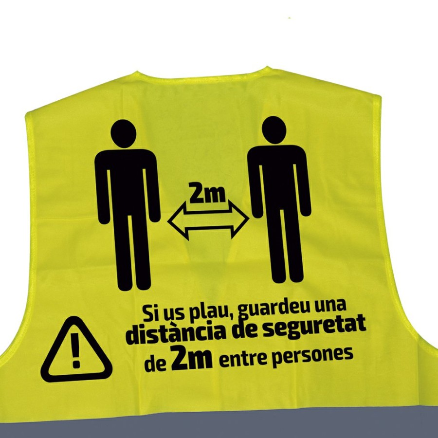 Proteccion Y Seguridad JBM | Chaleco De Alta Visibilidad Serigrafiado - 2 Metros - Ca