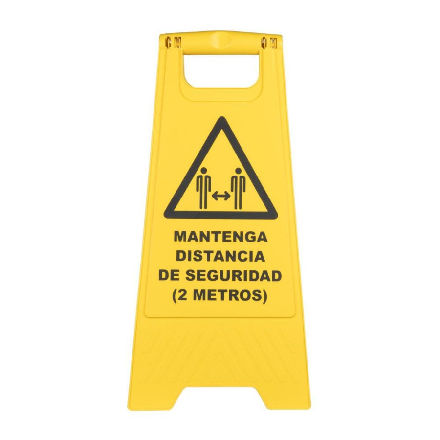 Proteccion Y Seguridad JBM | Caballete De Advertencia - Distancia De Seguridad