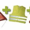 Kit Emergencia Y Seguridad JBM | Kit Emergencia Bolsa Roja Ribete+Triangulo+Chaleco